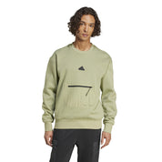 Sweatshirt mit Bauchtasche - TENGRN - Grün