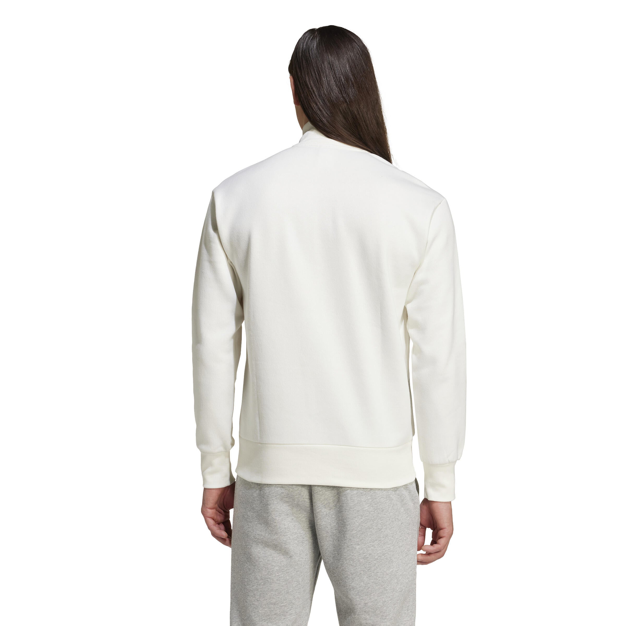 Sweatshirt mit 1/2 Zip - OWHITE - Weiß