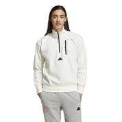 Sweatshirt mit 1/2 Zip - OWHITE - Weiß