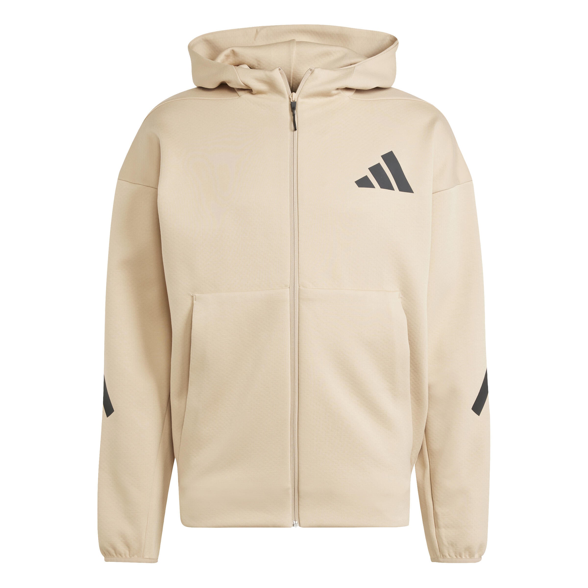 Sweatshirtjacke mit Logoprint - MAGBEI - Beige