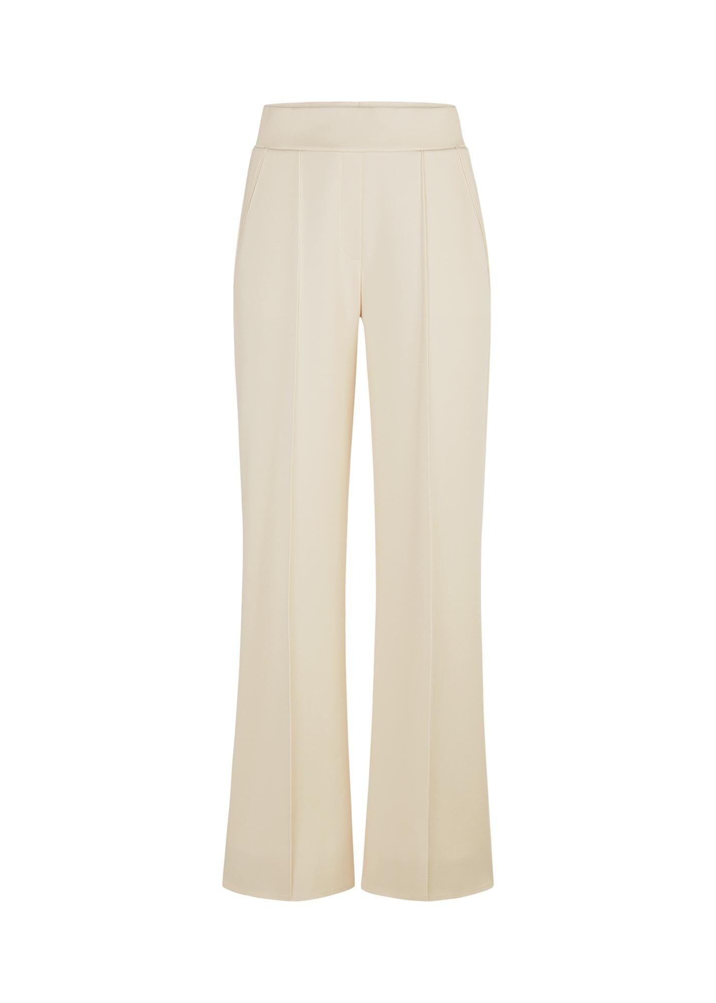 Scuba-Hose Wide Leg - 802-blé - Creme