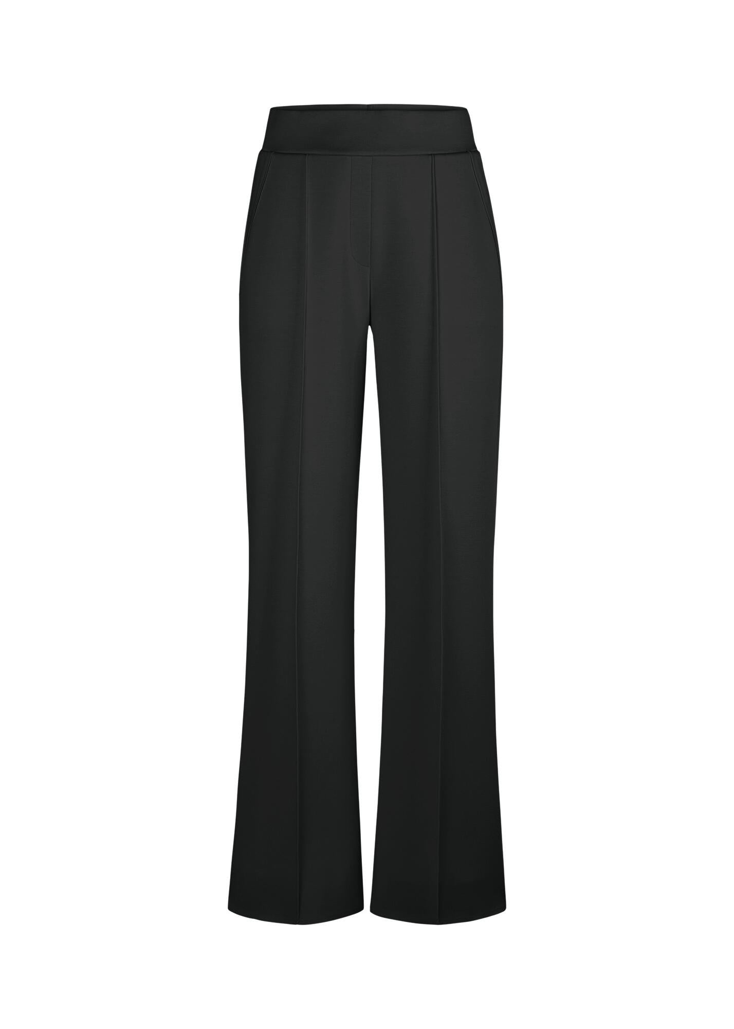 Scuba-Hose Wide Leg - 999-black - Schwarz