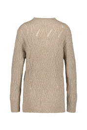 Strickpullover aus Schurwollmix - 627-jupiter - Beige