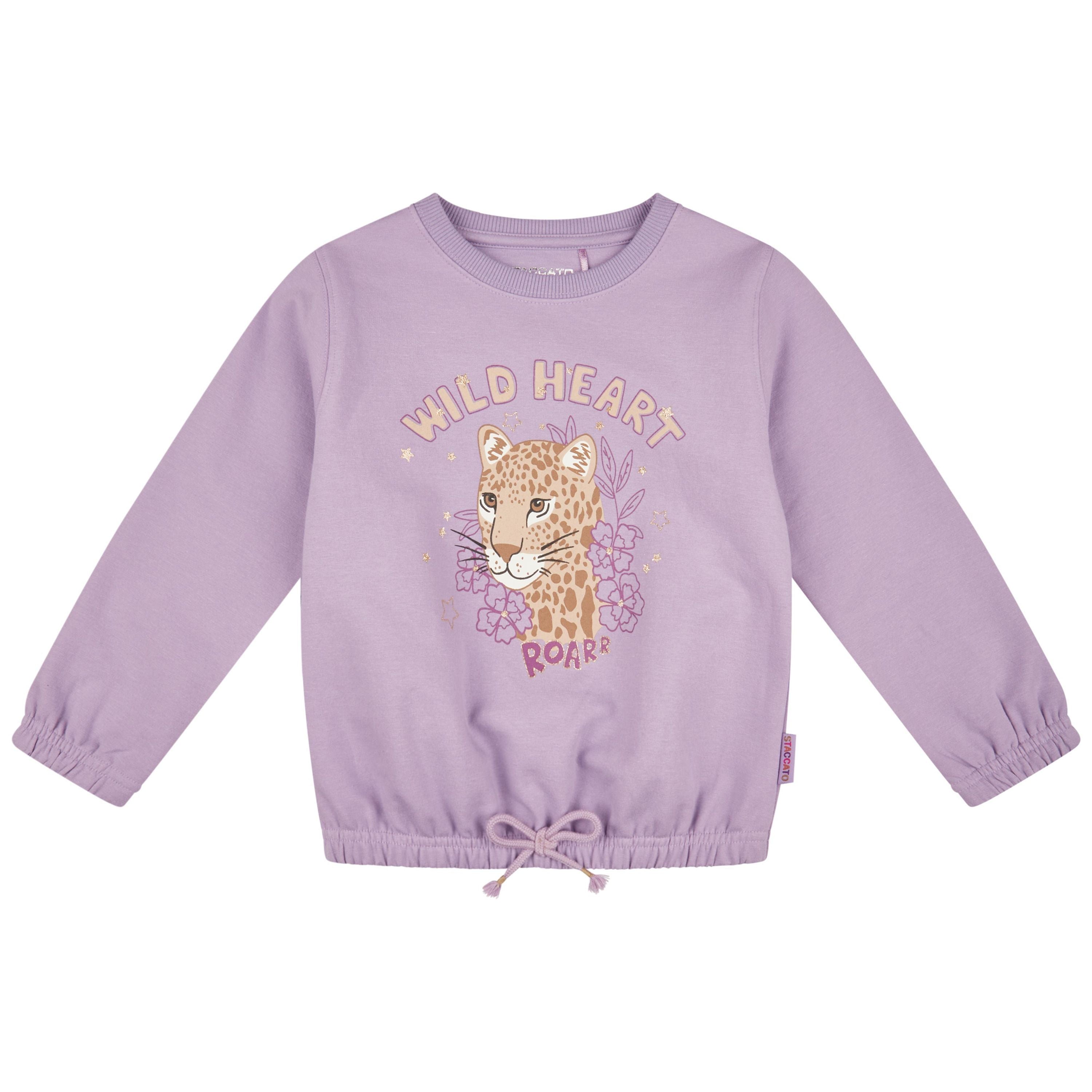 Sweatshirt mit Print - 415 ORCHID - Violett