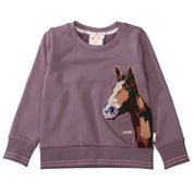 Sweatshirt mit Stickereien - 437 MAUVE - Violett