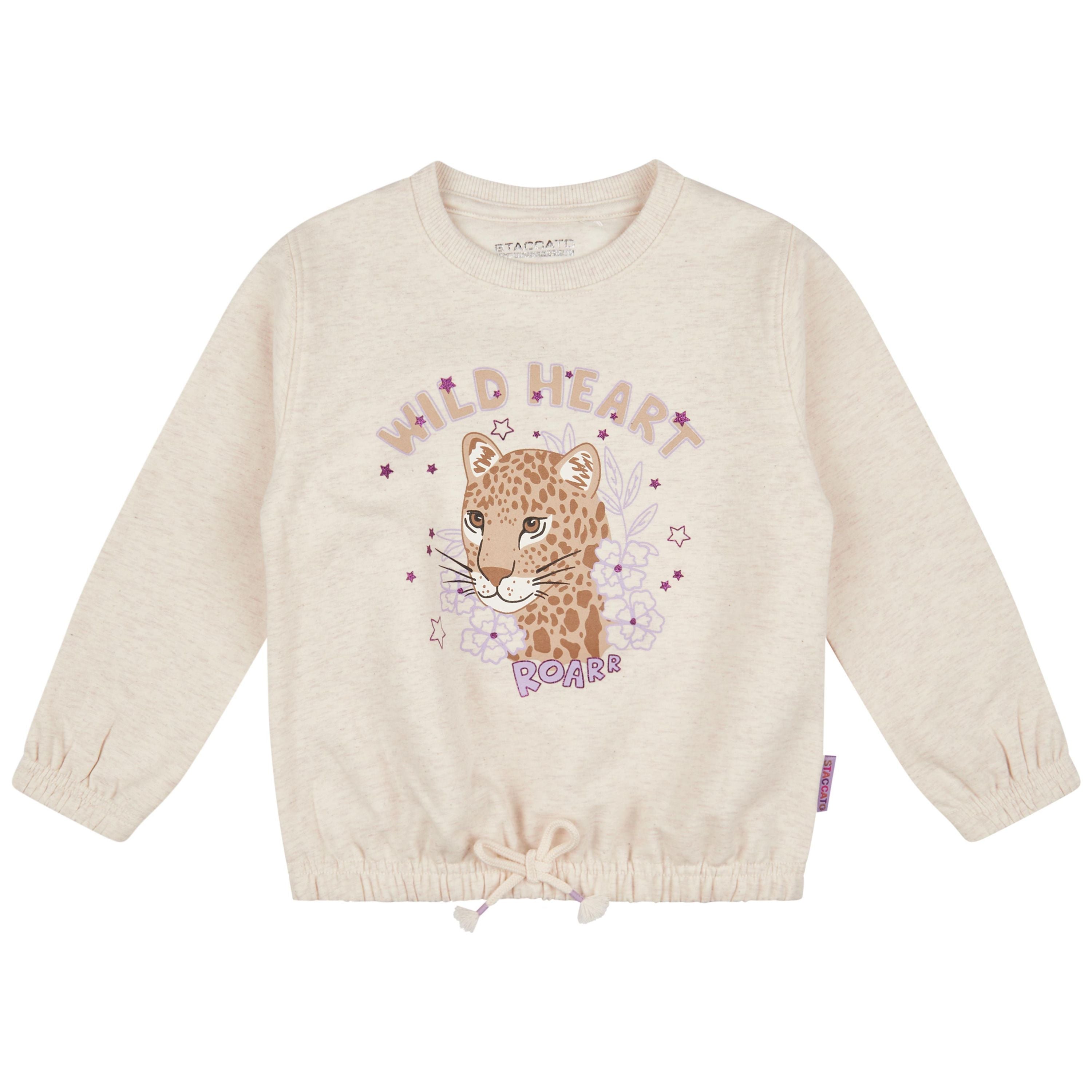 Sweatshirt mit Print - 206 SOFT BEIGE MEL - Beige