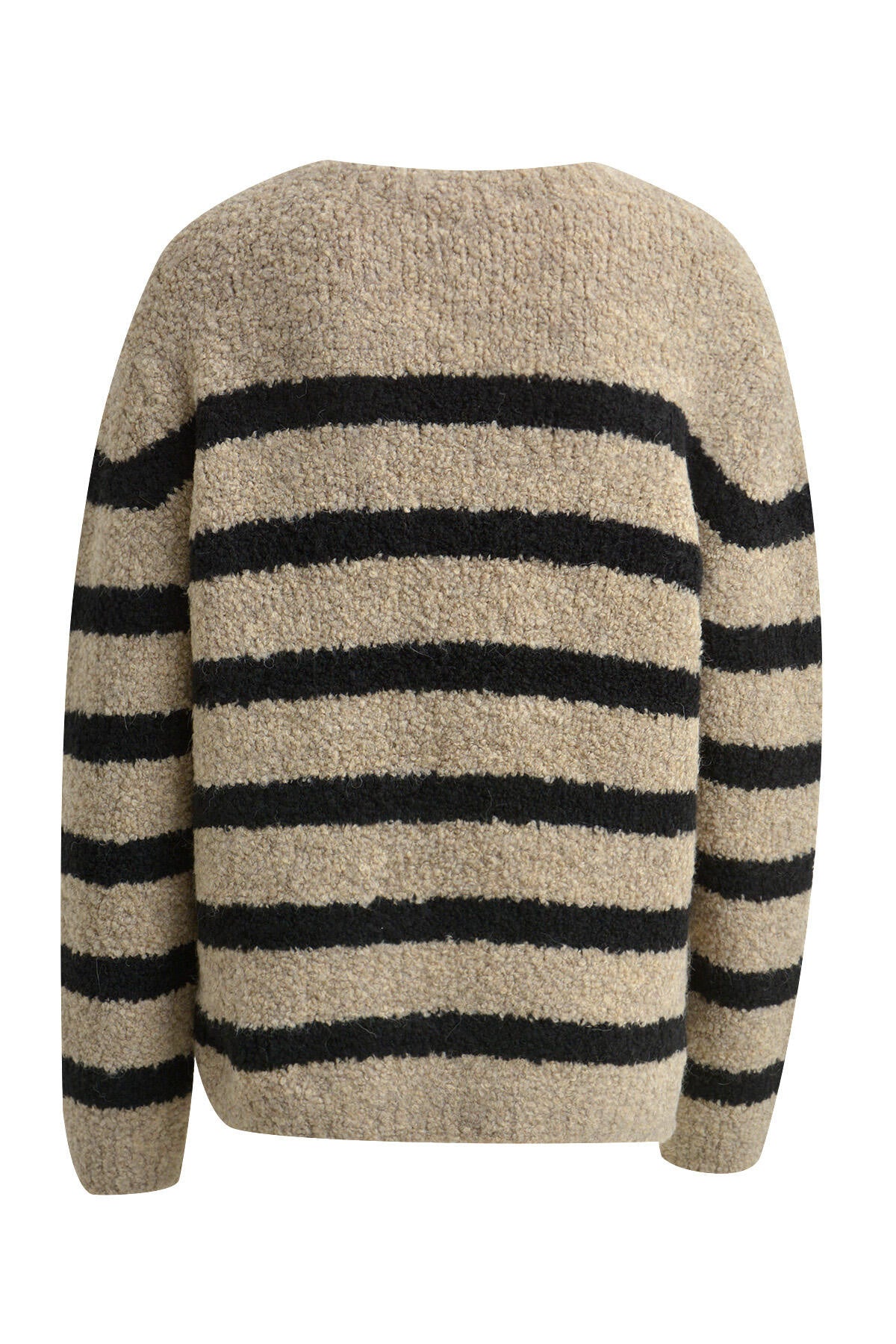 Gestreifter Strickpullover - 1930 - Beige