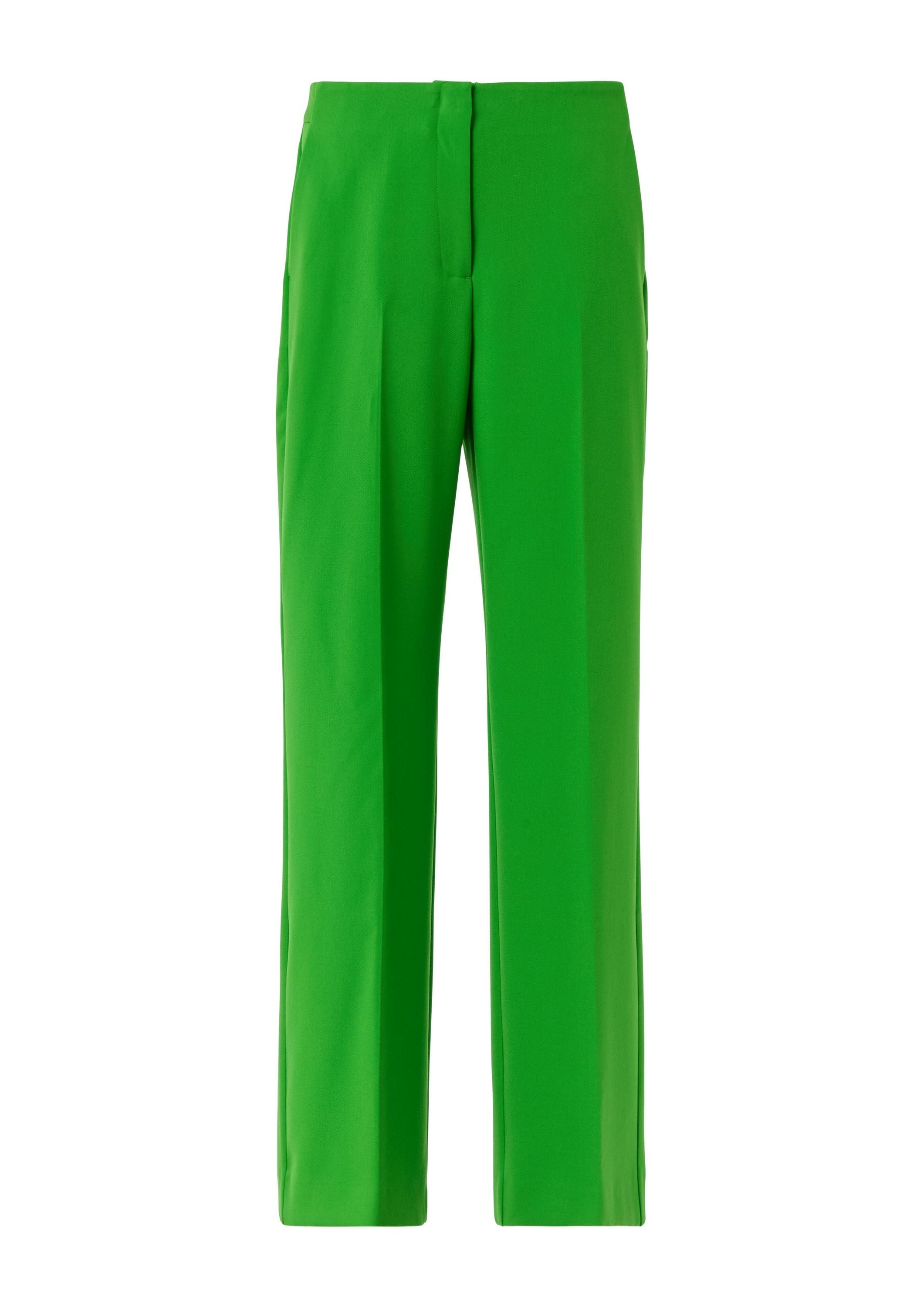 Marlenehose mit mittelhohem Bund - 7443-GREEN - Grün