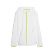 Leichte Laufjacke mit Kapuze - 002-PUMA WHITE - Weiß | Gelb