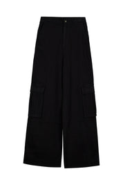 Wide Leg Jeans - 9999-GREY/BLACK - Schwarz