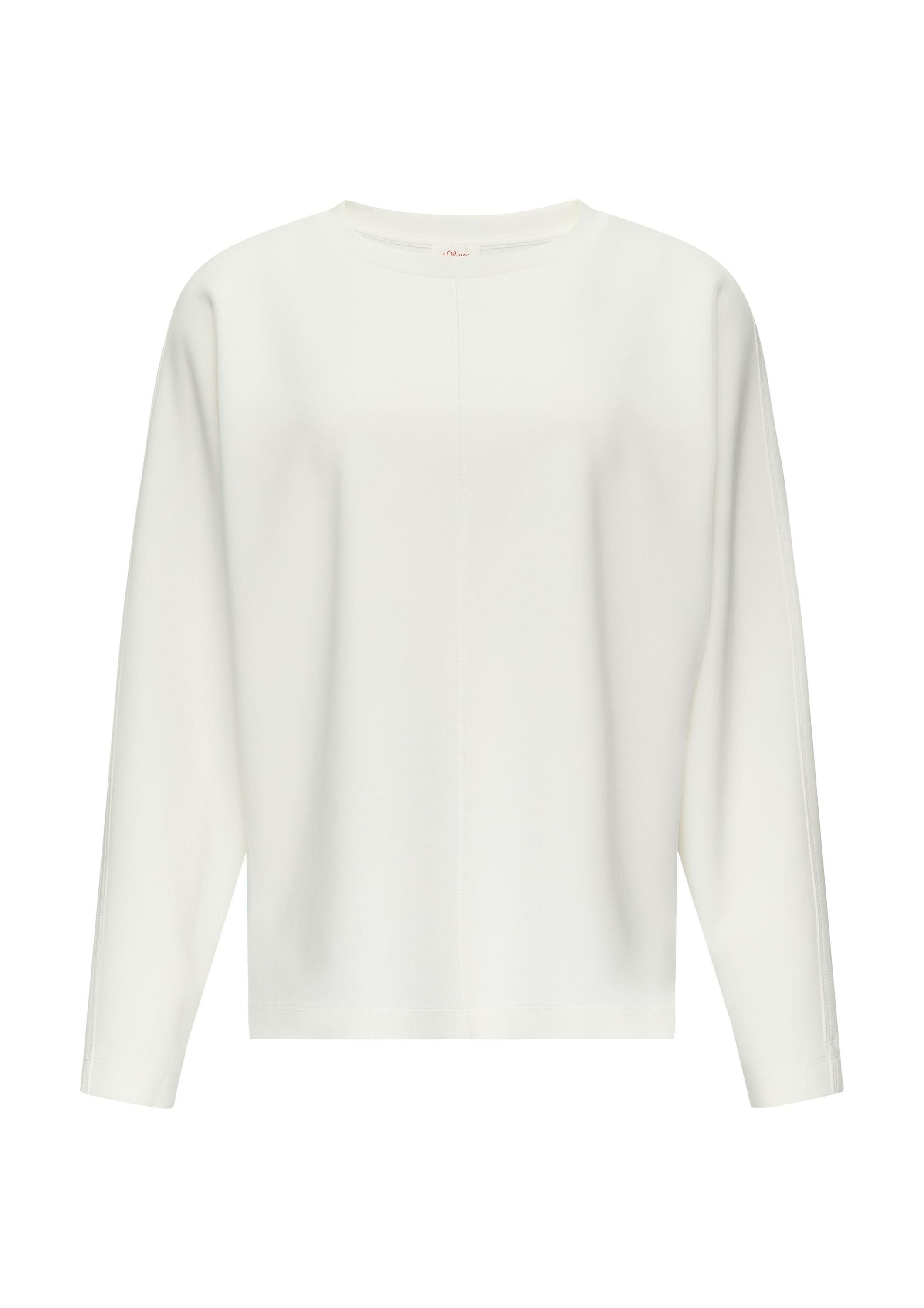 Sweatshirt aus Modalmix - 0210-WHITE - Weiß