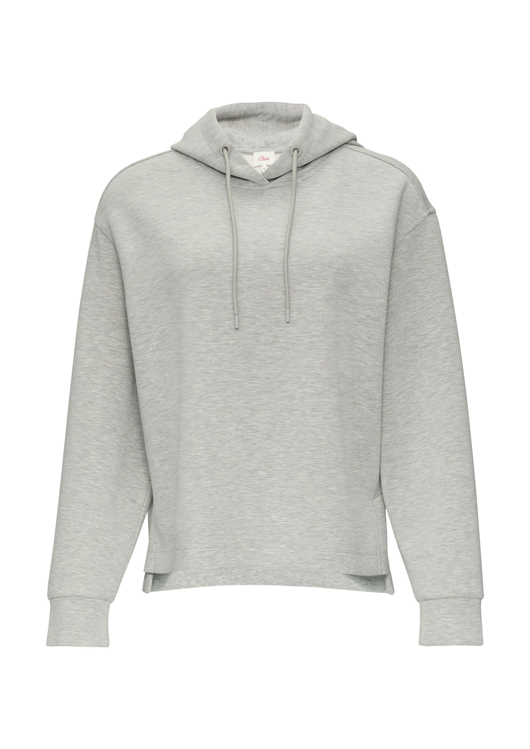 Sweathoodie aus Modalmix - 9400-GREY/BLACK - Grau