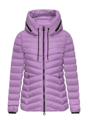 Steppjacke mit Kapuze - 4703-LILAC/PINK - Violett