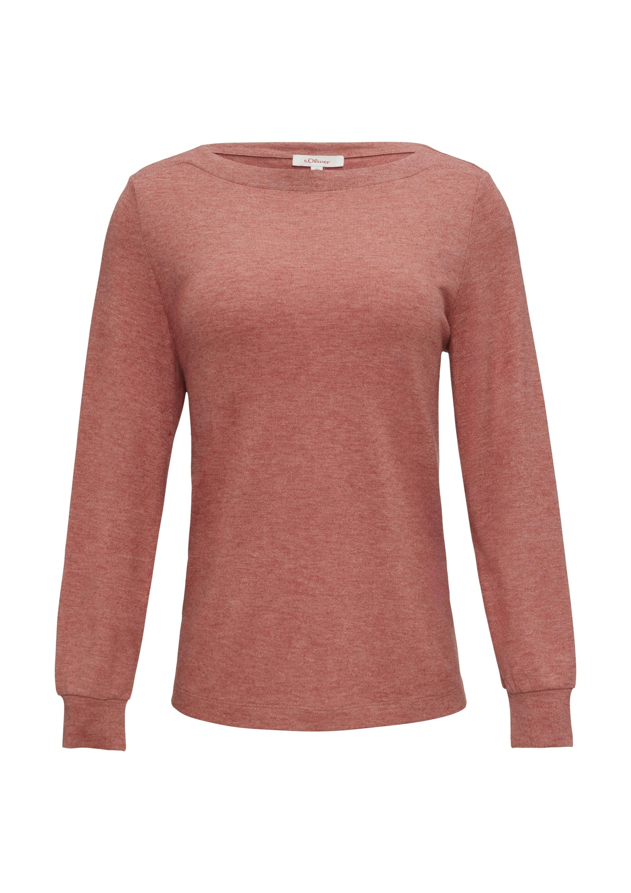 Langarmshirt aus Viskosemix - 20W9-ORANGE - Rosa