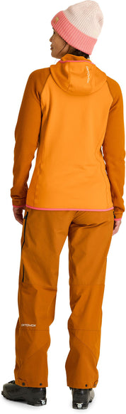 Fleecejacke - 21501-autumn leaves - Orange | Grau | Rosa