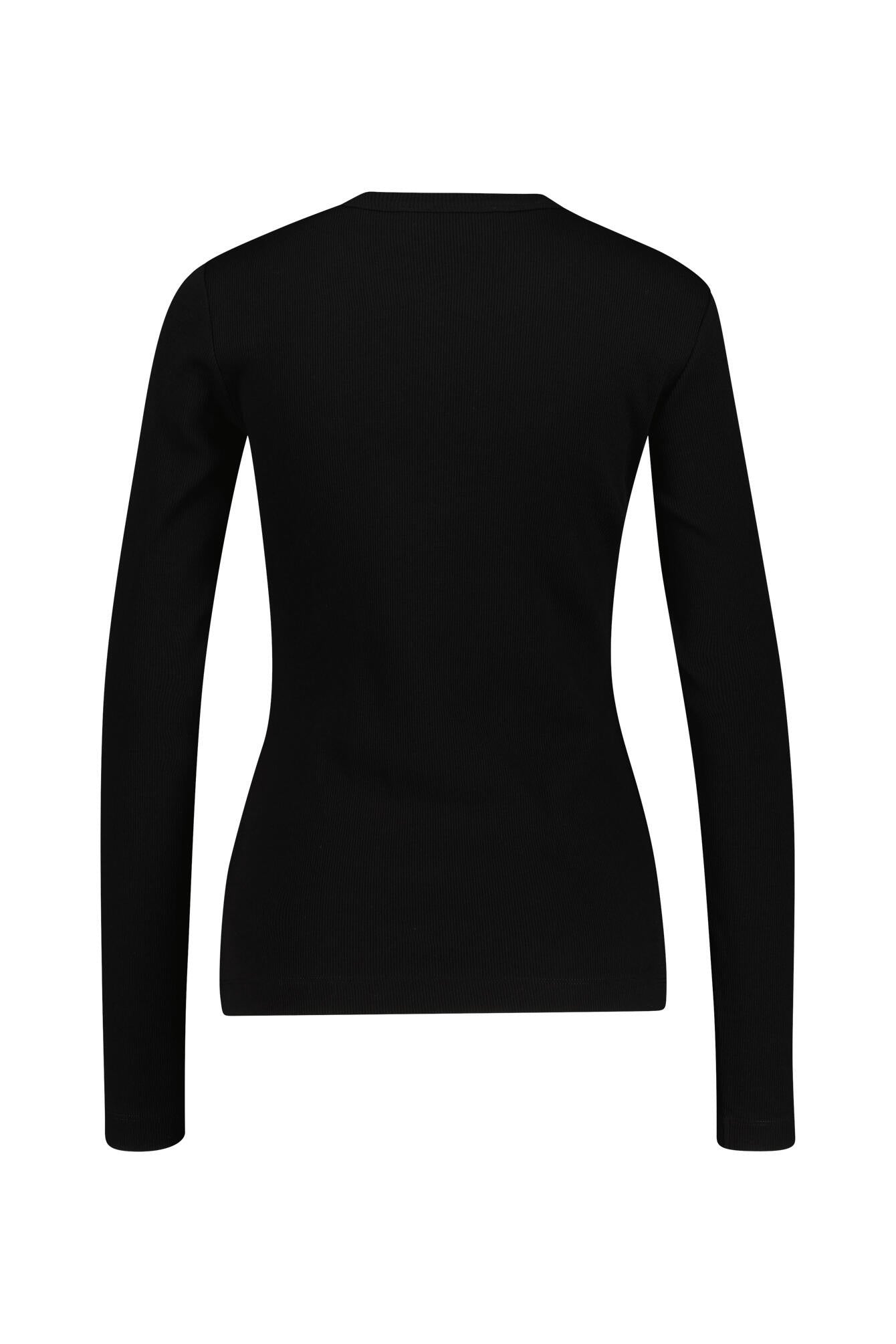 Langarmshirt - 105-black - Schwarz