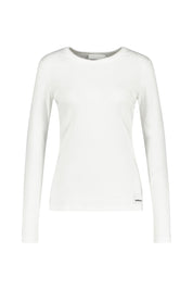 Langarmshirt - 188-white - Weiß