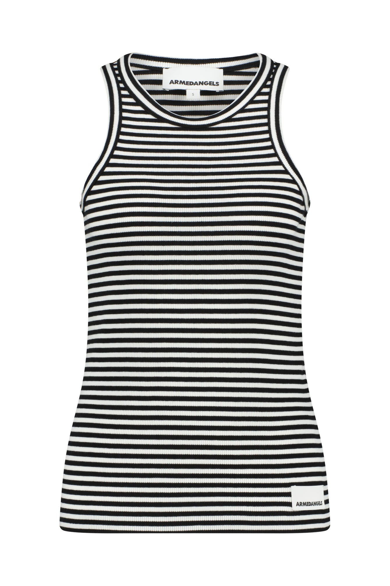 Gestreiftes Tanktop - 1143-black-white - Schwarz | Weiß