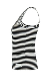 Gestreiftes Tanktop - 1143-black-white - Schwarz | Weiß