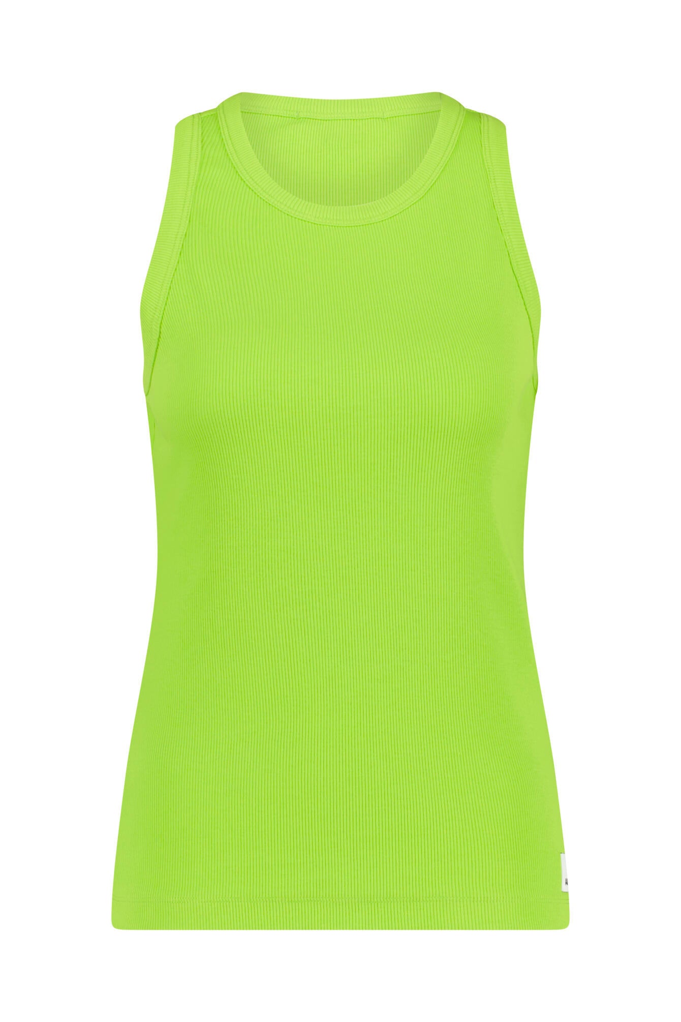 Geripptes Tanktop - 2677-super lime - Grün