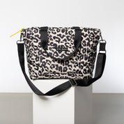 Shopper Padded Tote Bag Medium - leo splashes black/sand - Schwarz