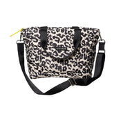 Shopper Padded Tote Bag Medium - leo splashes black/sand - Schwarz