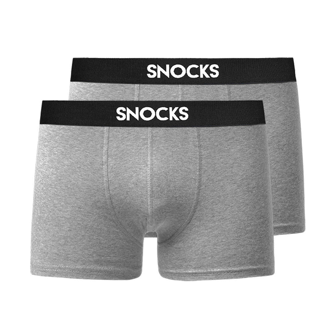 2-er Pack Boxershorts - 37-Light Grey Melange - Grau