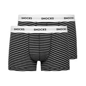 2er-Pack Boxershorts - 12-Black Stripes - Schwarz