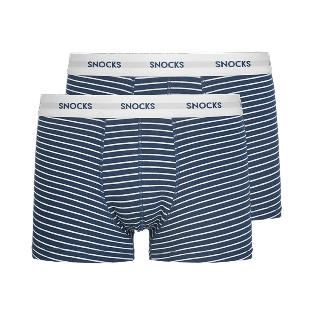 2er-Pack Boxershorts - 131-Navy Stripes - Blau