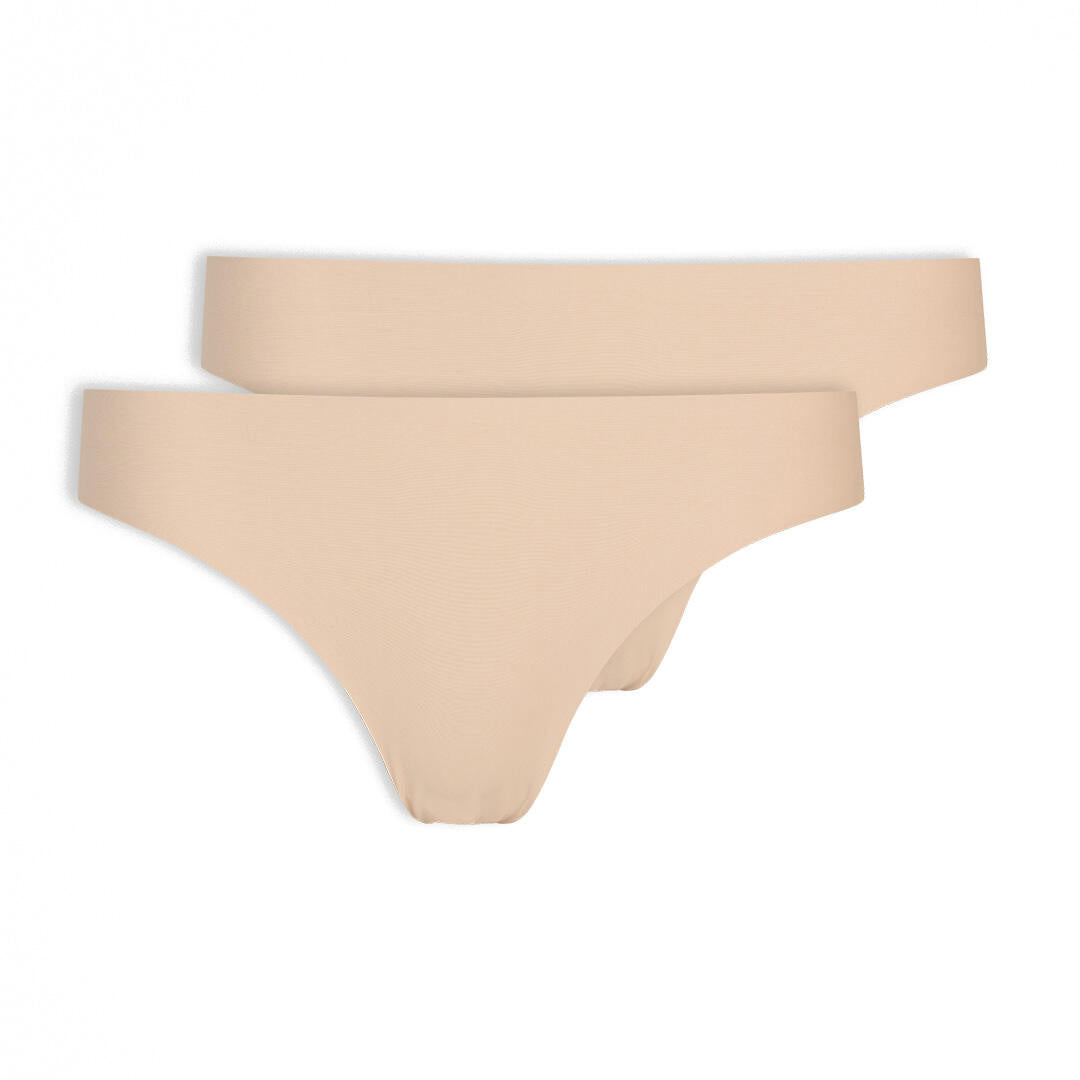 2er-Pack Microfaser-Thongs - 133-Nude - Beige