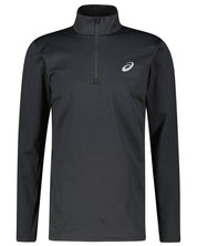 Longsleeve mit half Zip - 001-PERFORMANCE BLACK - Schwarz