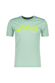 Funktions-T-Shirt mit Logoprint - 304-LIGHT CELADON/SAFETY YELLO - Türkis