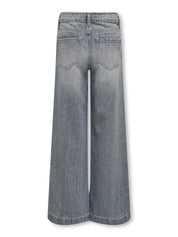 Schlaghose - Medium Grey Denim - Grau