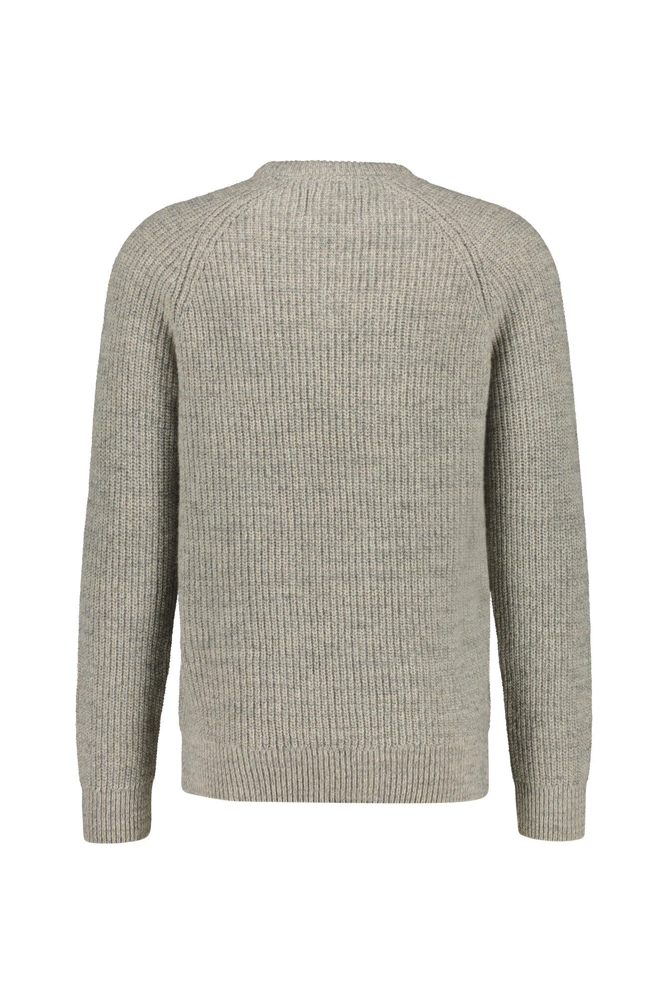 Melierter Strickpullover - ST51-Stone - Grau