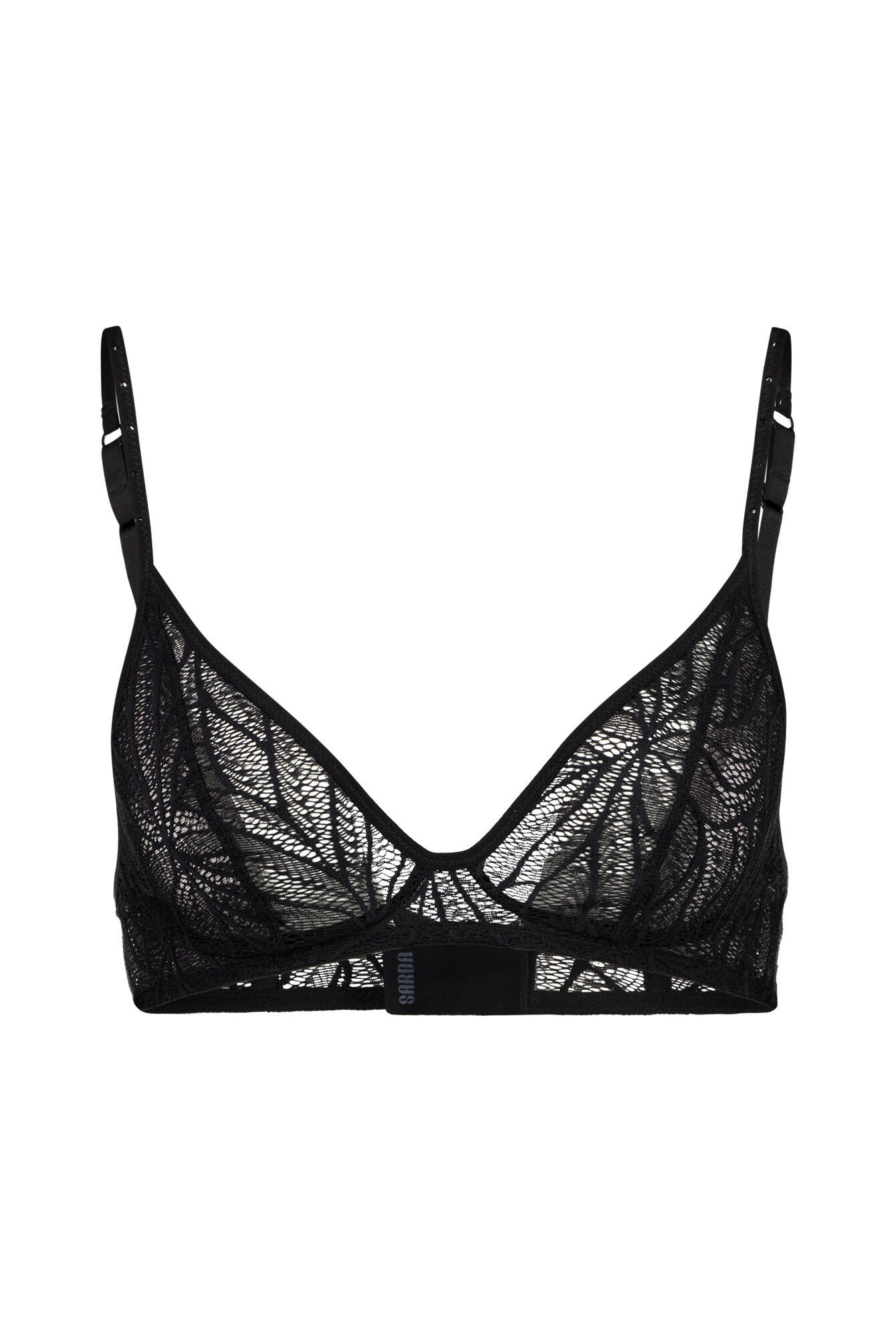 Bralette mit Spitze - ZWA - Schwarz