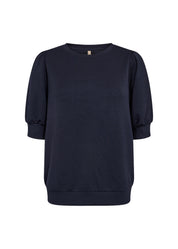 Sweatshirt mit Halbarm - 6910-NAVY - Blau