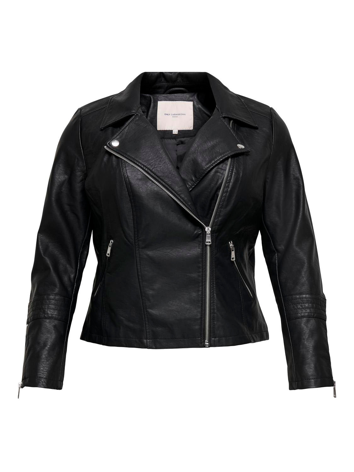 Lederjacke - Black - Silber | Schwarz