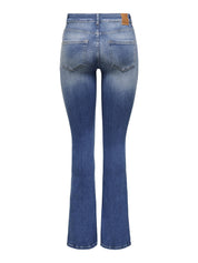 Jeans mit Schlag - Medium Blue Denim - Blau