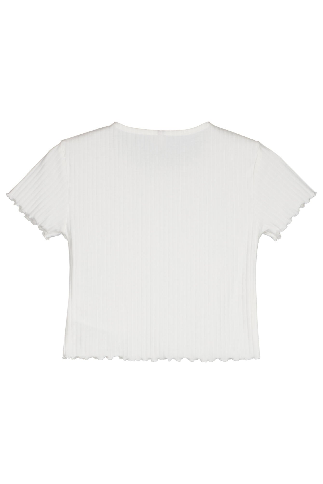 Geripptes T-Shirt - Cloud Dancer - Creme