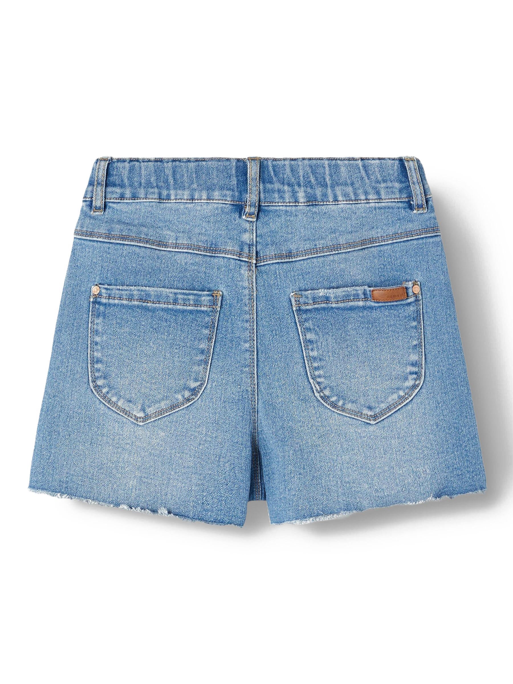 Jeans Shorts - Medium Blue Denim - Blau