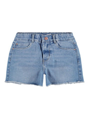 Jeans Shorts - Medium Blue Denim - Blau