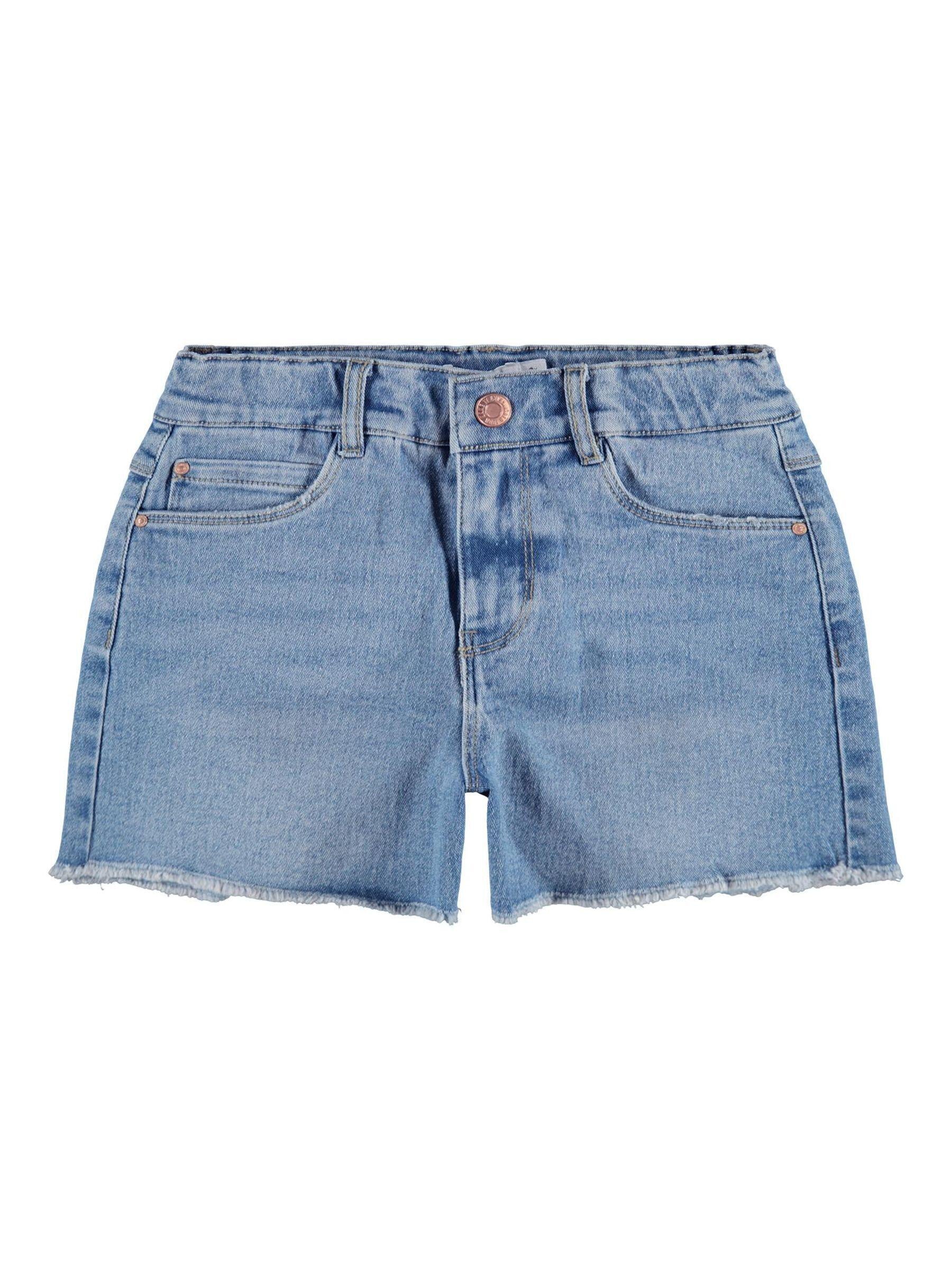 Jeans Shorts - Medium Blue Denim - Blau