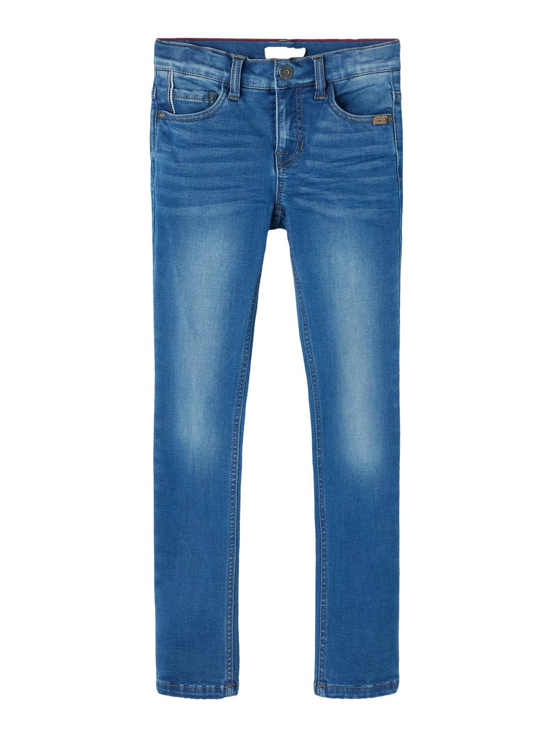 Jeans Slim Fit - Medium Blue Denim - Blau