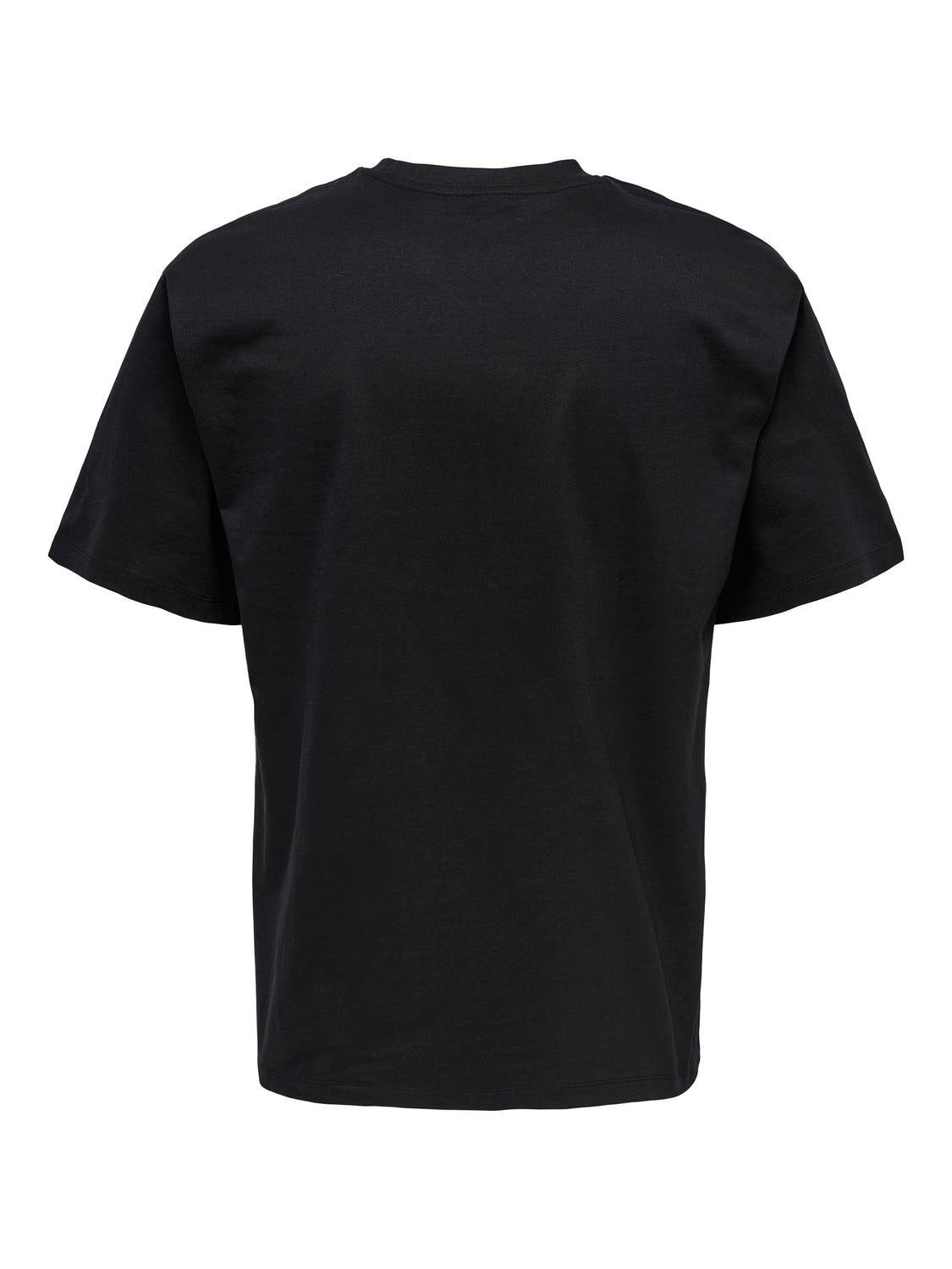 T-Shirt aus Bio-Baumwolle - Black - Schwarz