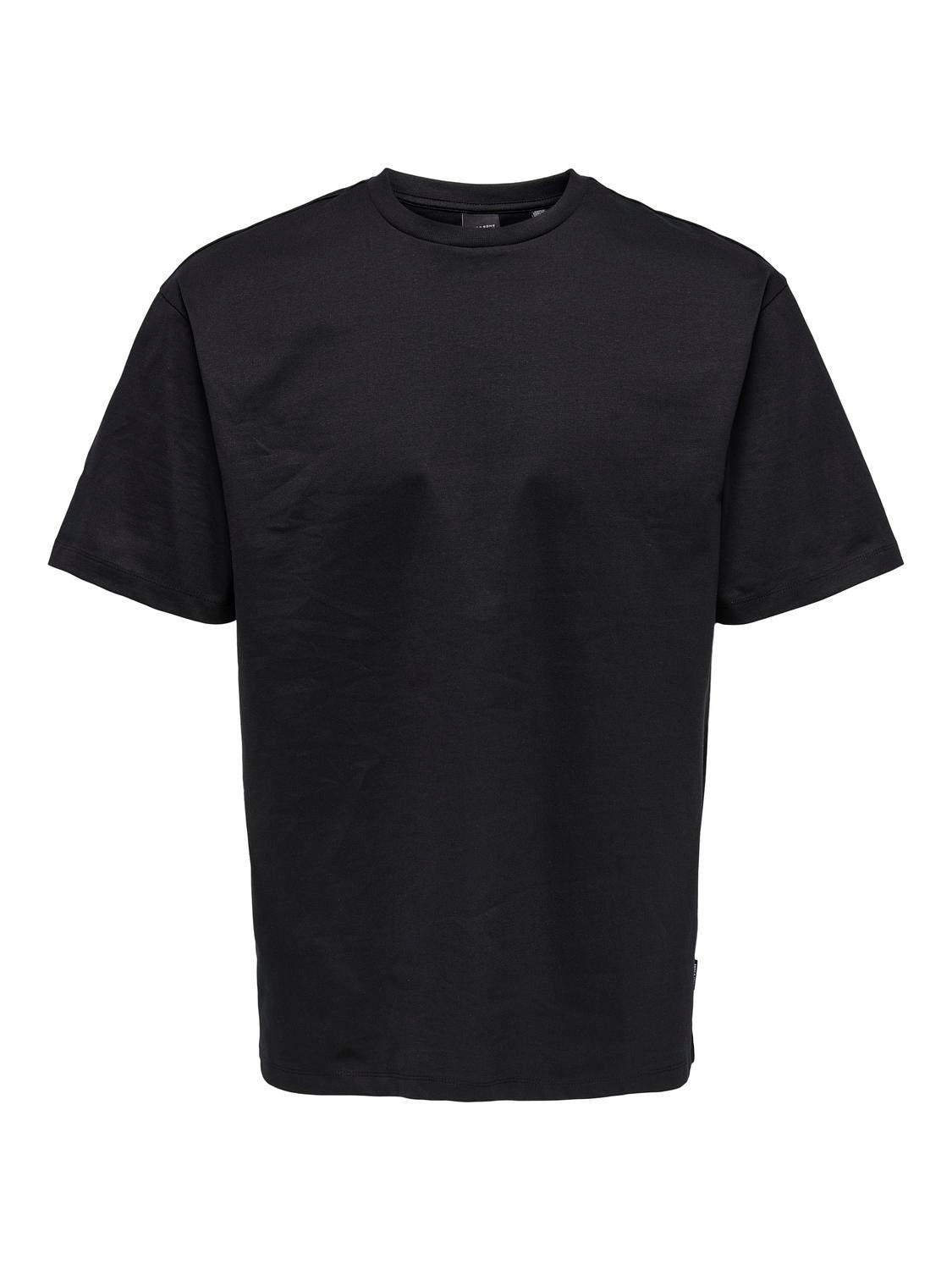 T-Shirt aus Bio-Baumwolle - Black - Schwarz