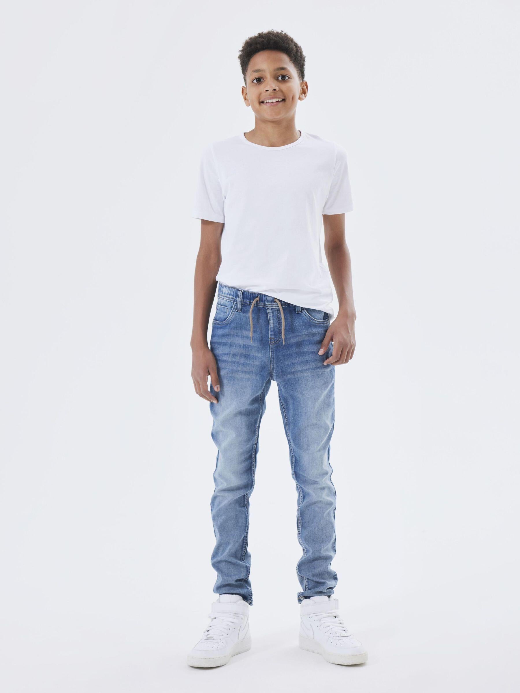 Jeans Slim Fit - Light Blue Denim - Blau