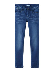 Jeans Slim Fit - Dark Blue Denim - Blau