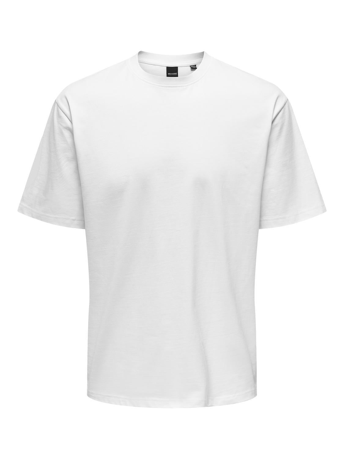 T-Shirt aus Bio-Baumwolle - Bright White - Weiß