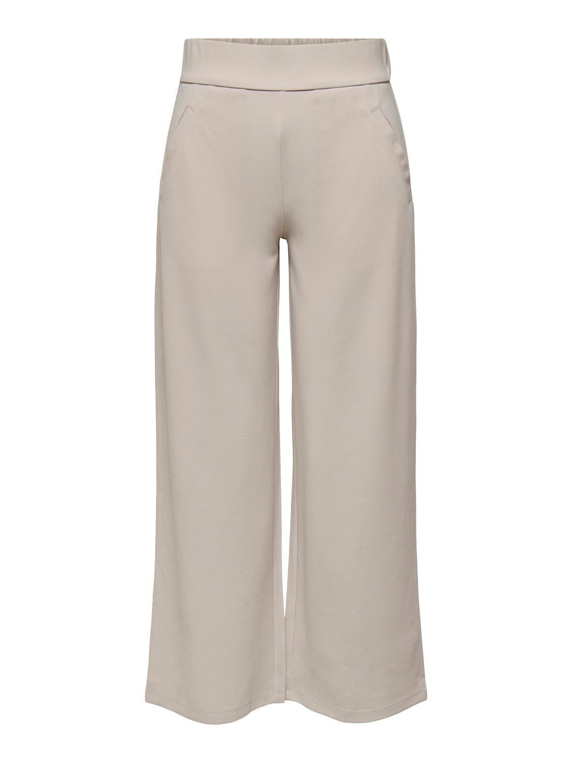 Stoffhose Wide Leg - Chateau Gray - Beige