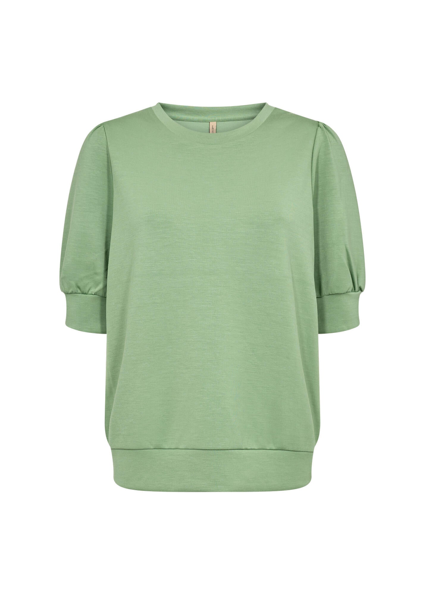 Sweatshirt mit Halbarm - 7373-GREEN - Grün